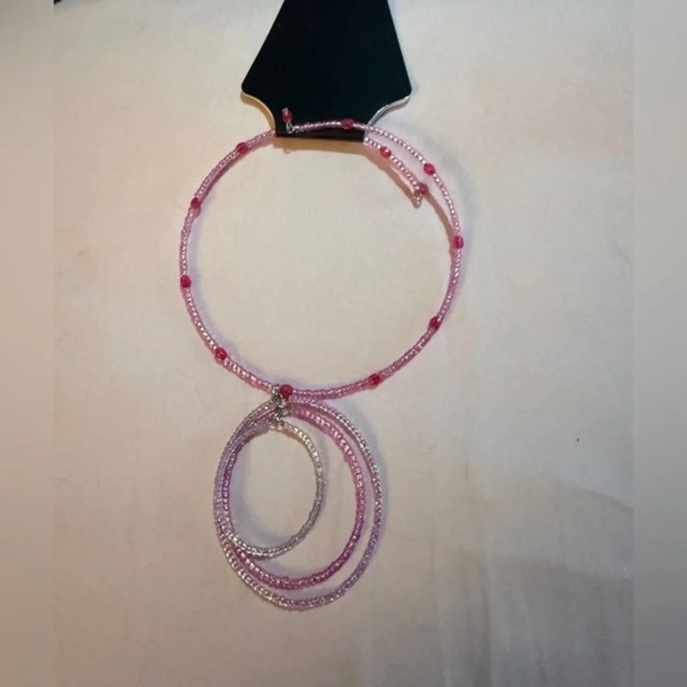 Pink Beaded Necklace
